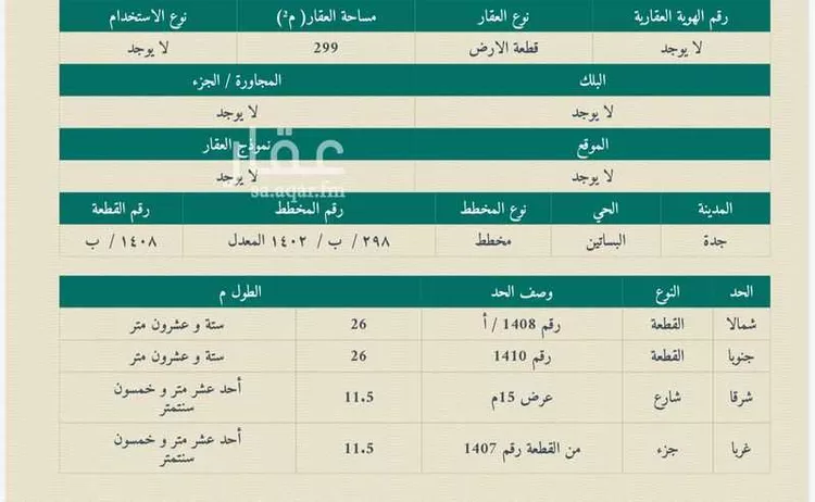 فيلا للبيع في شارع احمد بن وداعه, حي البساتين, مدينة جدة, منطقة مكة المكرمة صورة 2