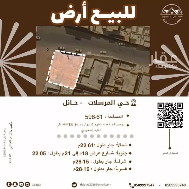 أرض للبيع في شارع القعقاع ابن عمرو, حي المحطة, مدينة حائل, منطقة حائل