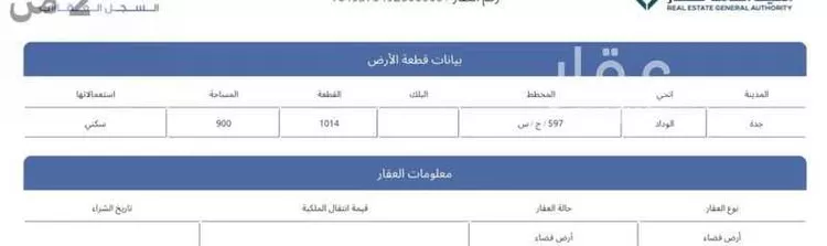 أرض للبيع في ذهبان ، جدة