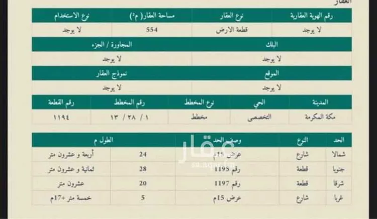 أرض للبيع في شارع 101 الملك فهد, حي الملك فهد, مدينة مكه المكرمه, منطقة مكة المكرمة صورة 2