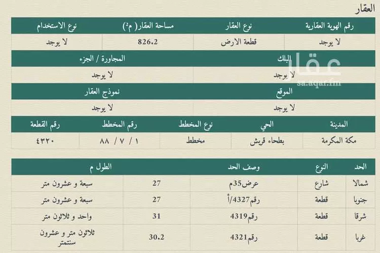 أرض للإيجار في شارع ابو العاص بن الربيع, حي السوق الجديد, مدينة مكه المكرمه, منطقة مكة المكرمة