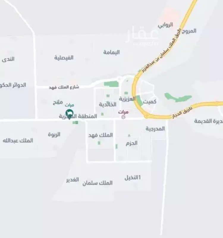 أرض للبيع في حي الفيصلية, مدينة مرات, منطقة الرياض صورة 3