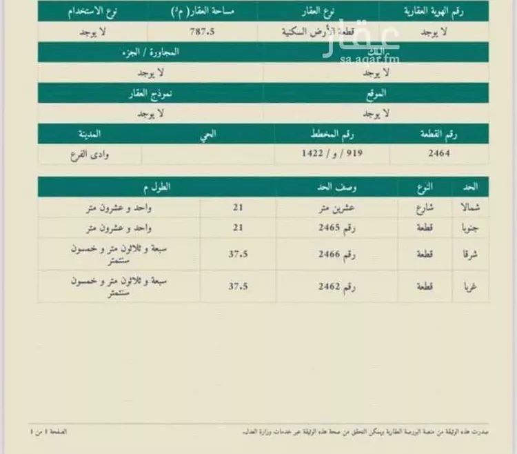 أرض للبيع في حي مخطط وادي الفرع, مدينة وادي الفرع, منطقة المدينة المنورة صورة 5