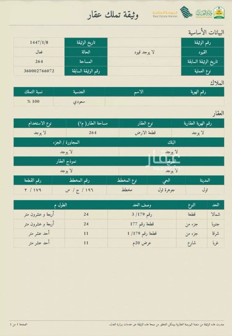 أرض للبيع في حي جوهرة ثول, مدينة ثول, منطقة مكة المكرمة صورة 2