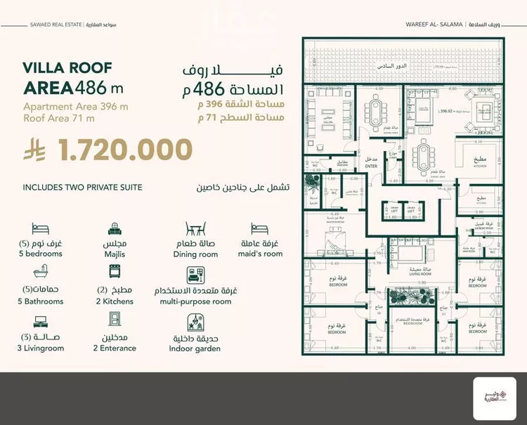 شقة للبيع في شارع علي افندي جميل, حي السلامة, مدينة جدة, منطقة مكة المكرمة صورة 2