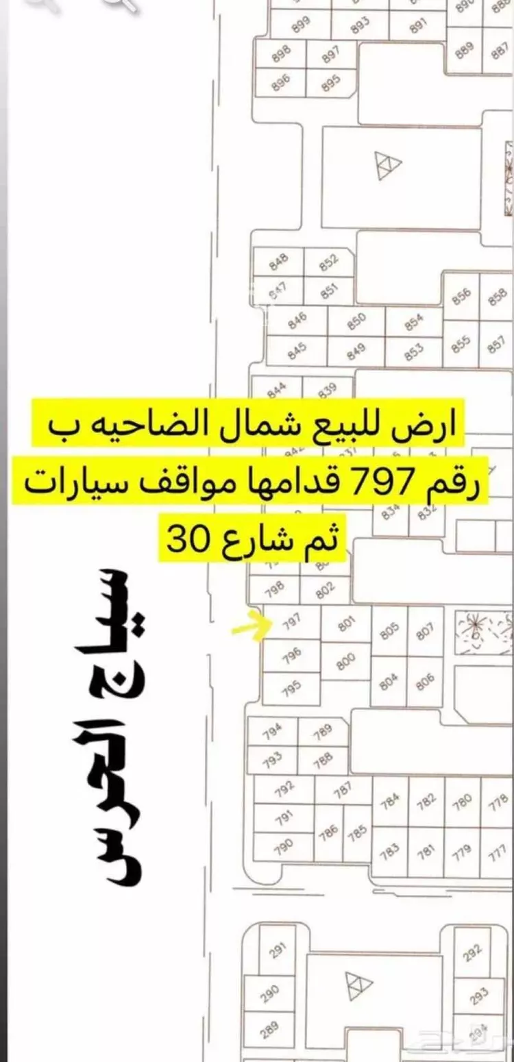 أرض للبيع في شارع ناصر محمد خرصان القحطاني ، حي النخيل الشمالي ، عرعر ، منطقة الحدود الشمالية