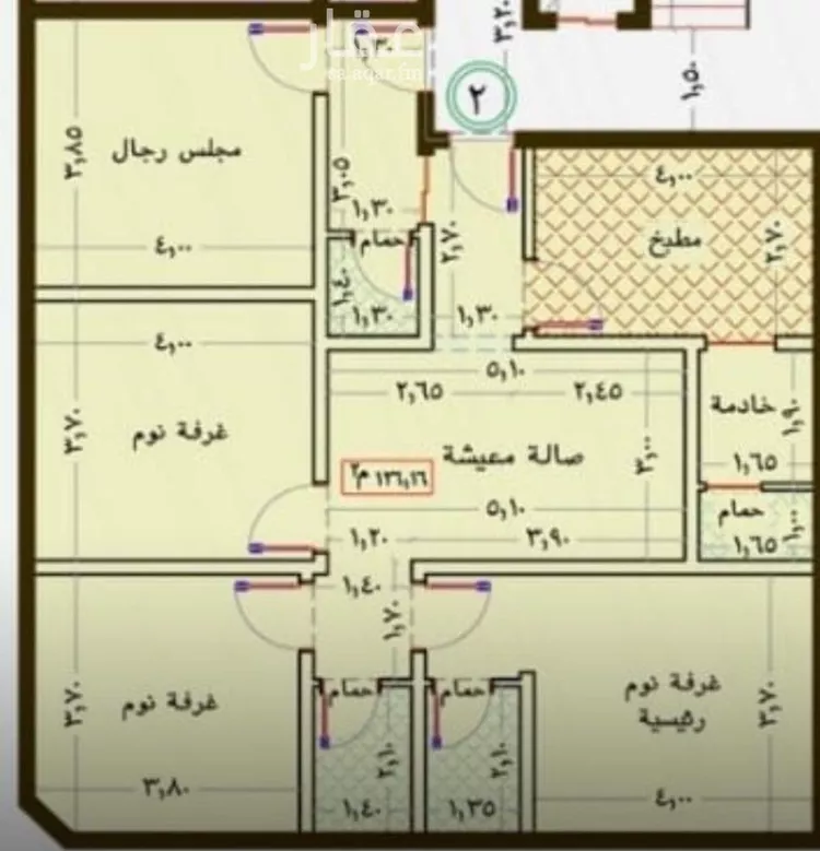 شقة للبيع في شارع قاسم بن يسار, حي الريان, مدينة جدة, منطقة مكة المكرمة صورة 2