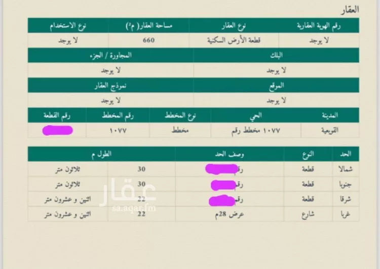 أرض للبيع في شارع 1077 مخطط رقم 32, حي 1077 مخطط رقم, مدينة القويعية, منطقة الرياض صورة 2