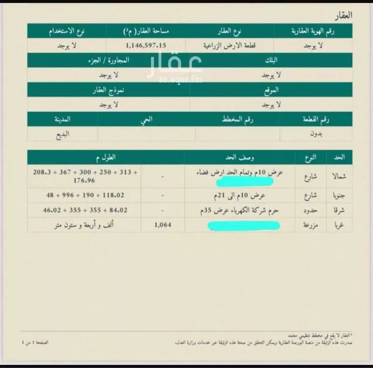 أرض للبيع في حي مزارع النبايه, مدينة مزارع النبايه, منطقة الرياض