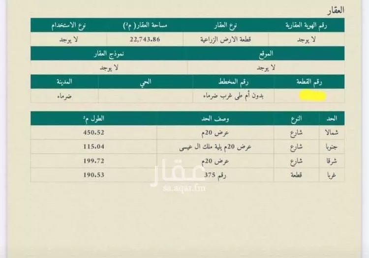 أرض للبيع في حي مزارع العلاوه وماحولها, مدينة مزارع العلاوه وماحولها, منطقة الرياض صورة 2