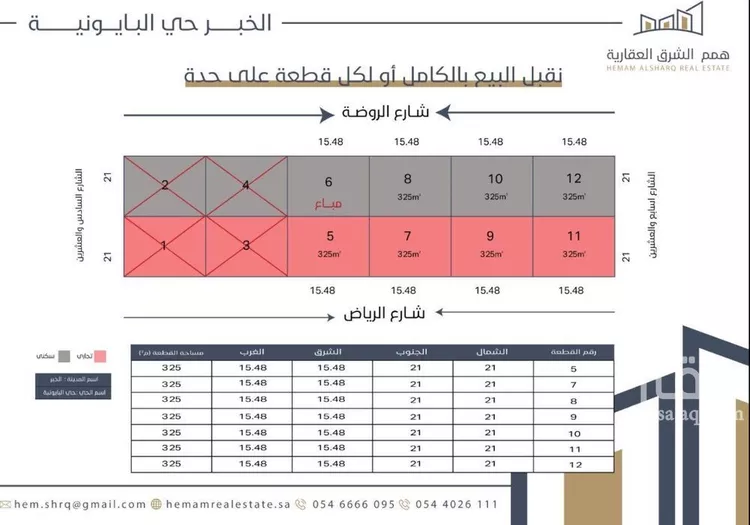 أرض للبيع في شارع الرياض, حي الخبر الجنوبية, مدينة الخبر, المنطقة الشرقية صورة 2