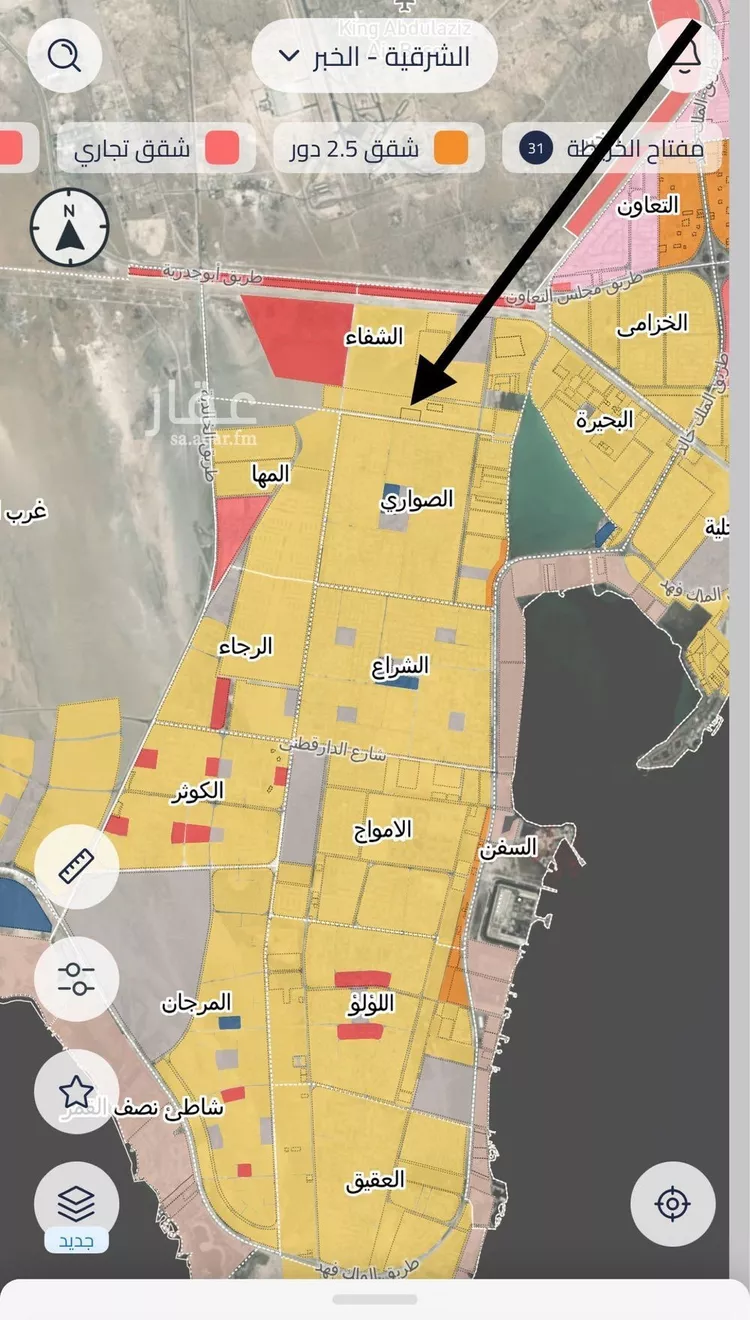 أرض للبيع في حي الشفاء, مدينة الخبر, المنطقة الشرقية