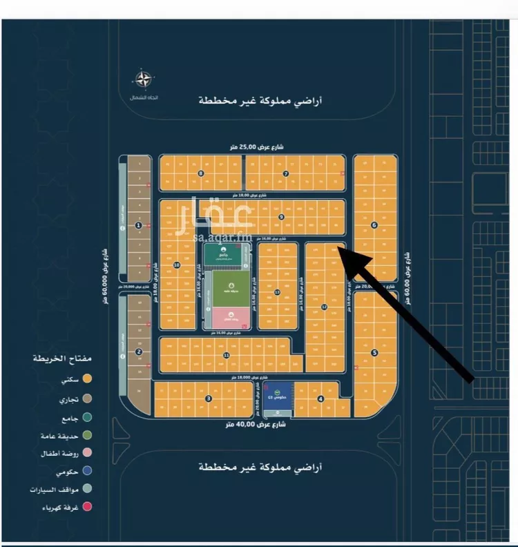 أرض للبيع في حي الأمواج, مدينة الخبر, المنطقة الشرقية صورة 2