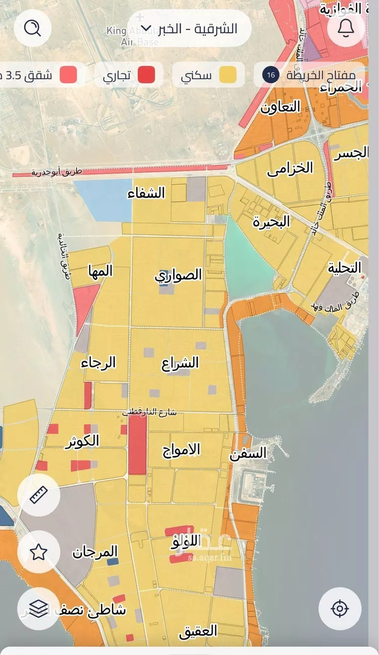أرض للبيع في شارع الخفجي, حي اللؤلؤ, مدينة الخبر, المنطقة الشرقية صورة 3