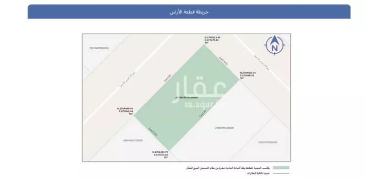أرض للبيع في حي عريض, مدينة الرياض, منطقة الرياض صورة 3