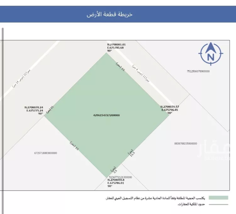 أرض للبيع في حي عريض, مدينة الرياض, منطقة الرياض صورة 4