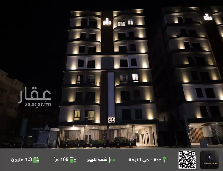 شقة للبيع في شارع طريق الملك فهد فرعي, حي النزهة, مدينة جدة, منطقة مكة المكرمة