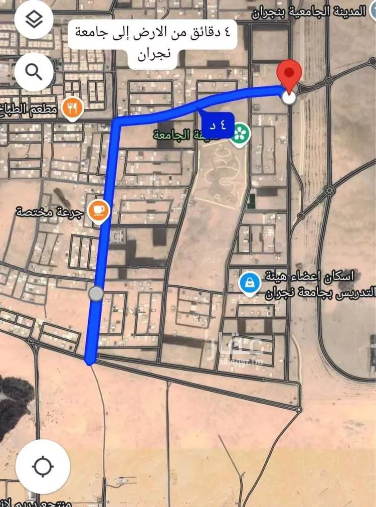 أرض للبيع في شارع منصور بن عبدالعزيز, حي الروضة, مدينة نجران, منطقة نجران صورة 2