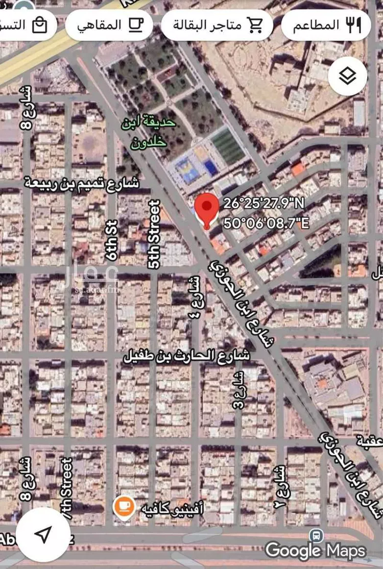 أرض للبيع في شارع ابن الجوزي, حي مدينة العمال, مدينة الدمام, المنطقة الشرقية