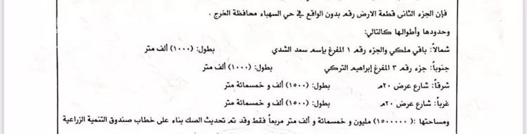 أرض للبيع في حي مزارع شرق السهباء, مدينة مزارع شرق السهباء, منطقة الرياض