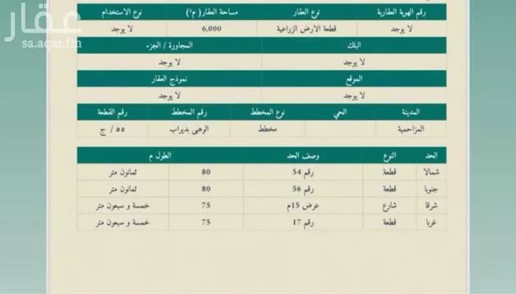 أرض للبيع في شارع قريه ديراب 472, حي قريه ديراب, مدينة قريه ديراب, منطقة الرياض صورة 3