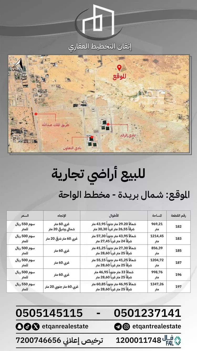أرض للبيع في شارع الشقه العليا 643, حي الأمل, مدينة بريدة, منطقة القصيم