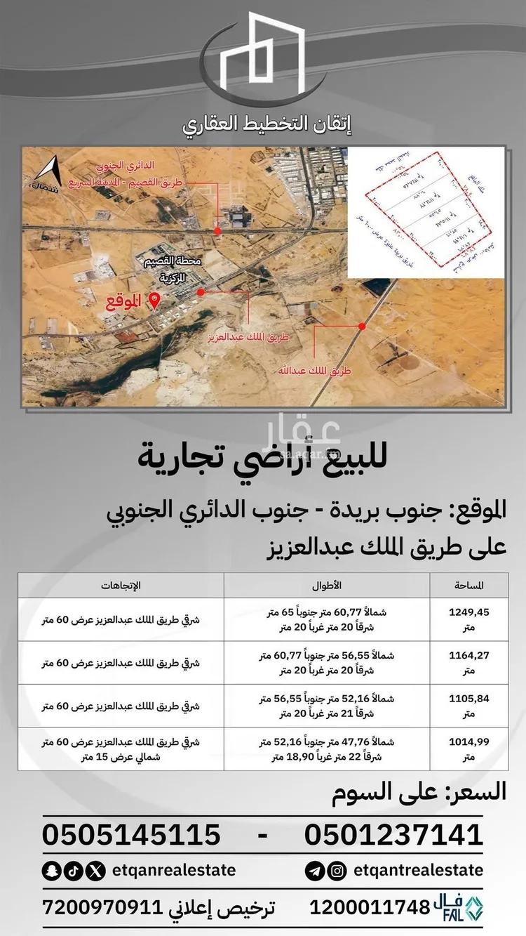 Land for Sale in Unayzah Al Wadi
