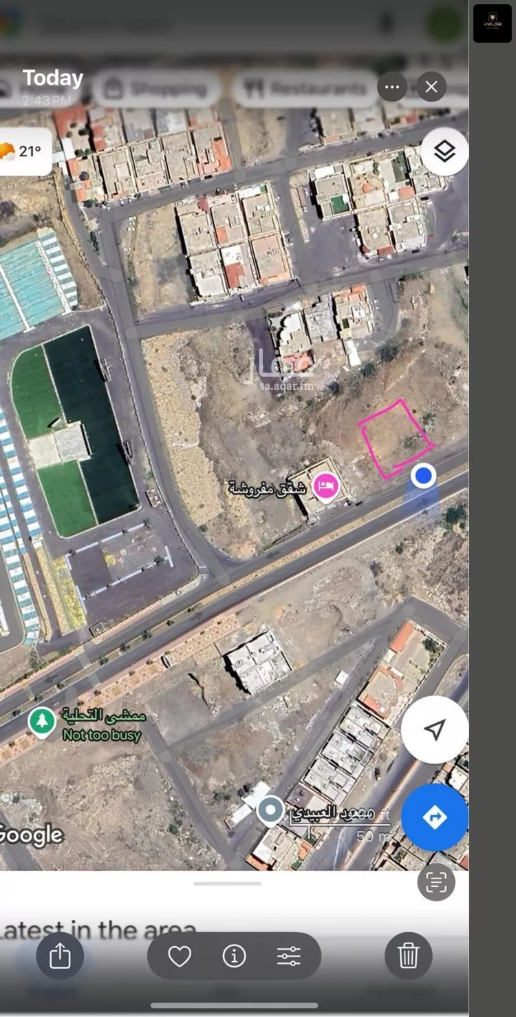 أرض للبيع في حي الحضارى, مدينة خميس مشيط, منطقة عسير صورة 2