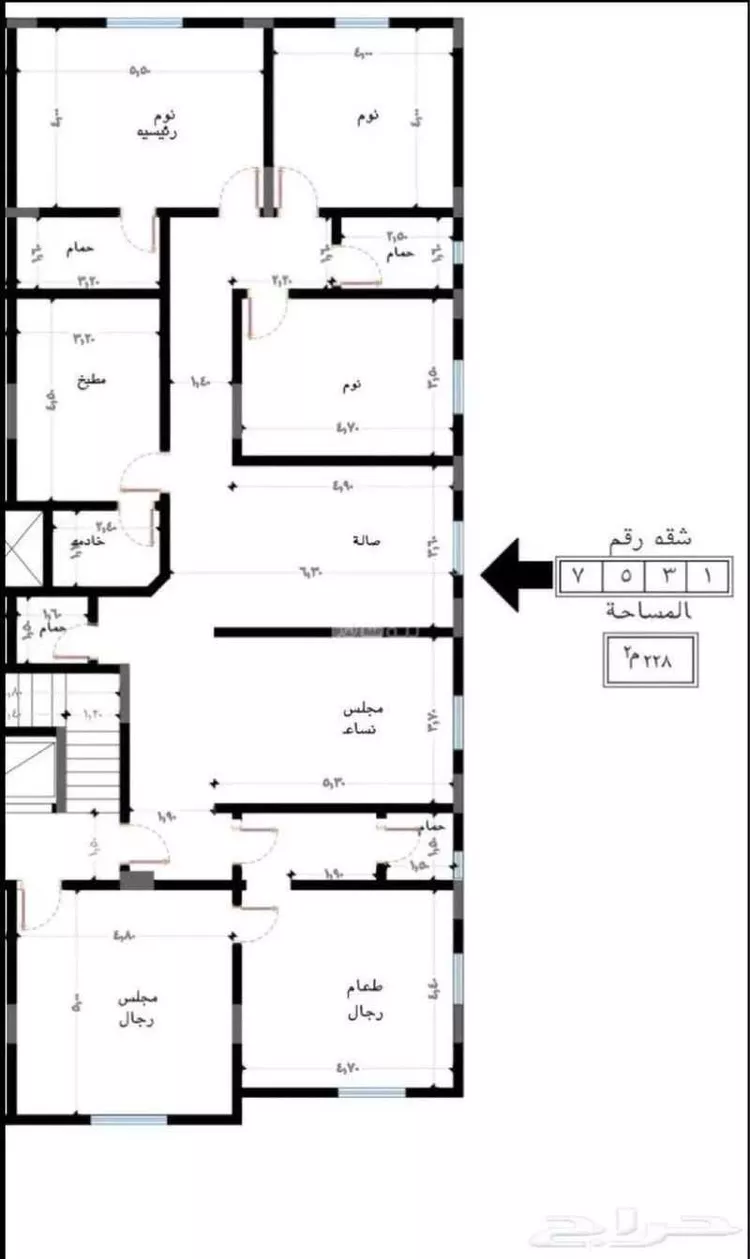 شقة للإيجار في شارع ابراهيم بن عقيل, حي الريان, مدينة جدة, منطقة مكة المكرمة صورة 2
