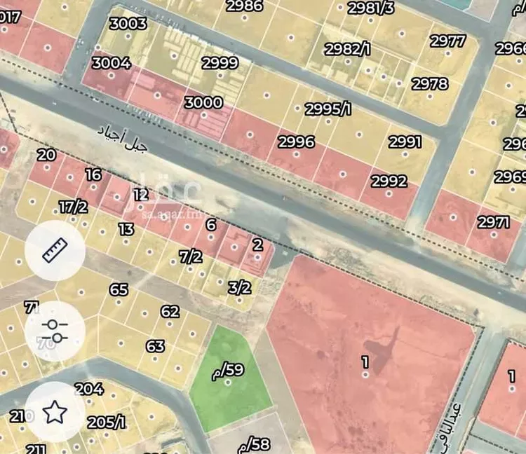 أرض للبيع في شارع جبل اجياد, حي ضاحية نمار, مدينة الرياض, منطقة الرياض صورة 2
