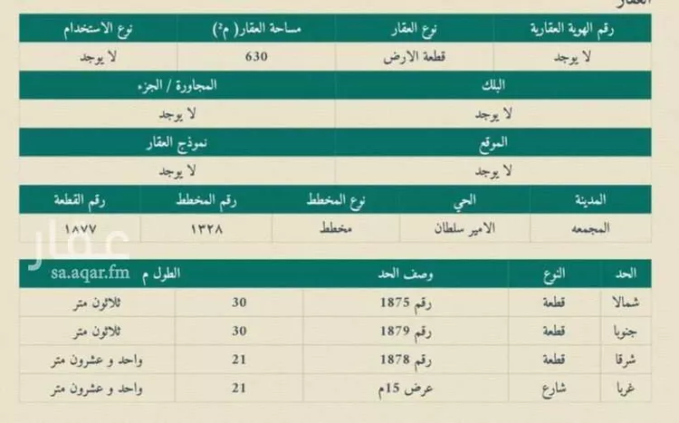 أرض للبيع في شارع شيبة بن عبدالرحمن, حي الأمير سلطان بن عبدالعزيز, مدينة المجمعة, منطقة الرياض