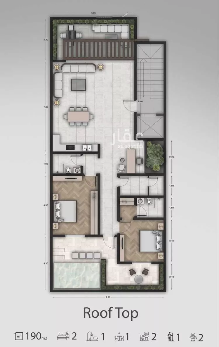 دور للبيع في شارع الأمير عبدالعزيز بن محمد بن عياف, حي الياسمين, مدينة الرياض, منطقة الرياض صورة 3