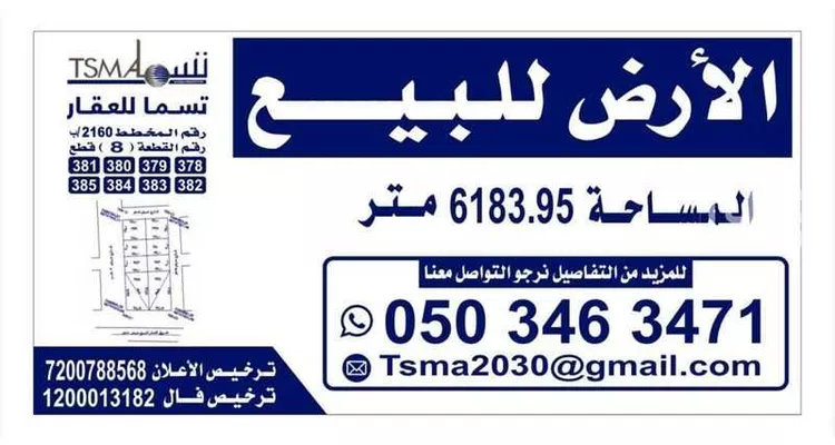 أرض للبيع في شارع أبي غالب الصباغ, حي الرمال, مدينة الرياض, منطقة الرياض صورة 2