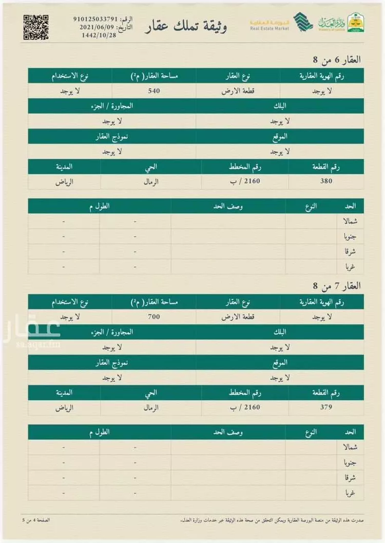 أرض للبيع في شارع أبي غالب الصباغ, حي الرمال, مدينة الرياض, منطقة الرياض 10