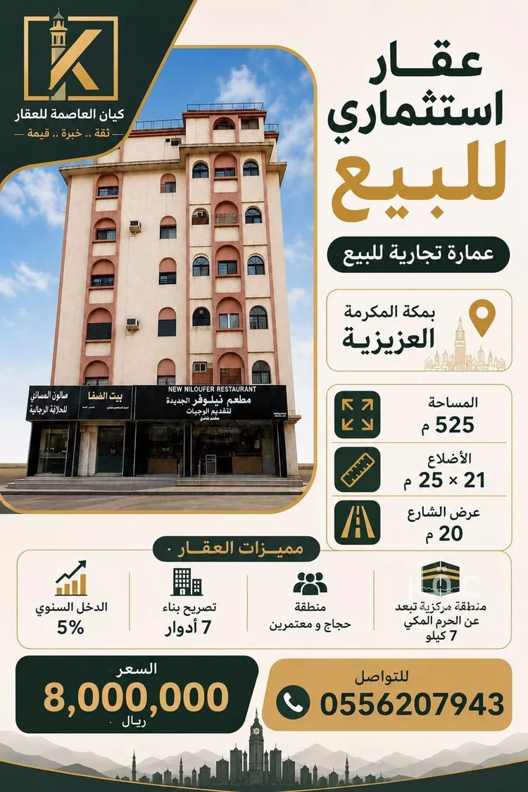 Building for Sale in Mecca Al Jame'ah