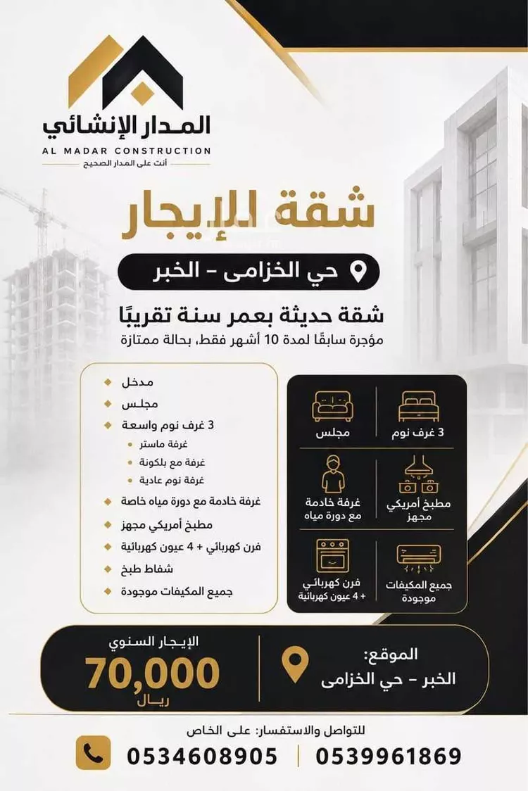Apartment for Rent in Al Khobar Al Khuzamy