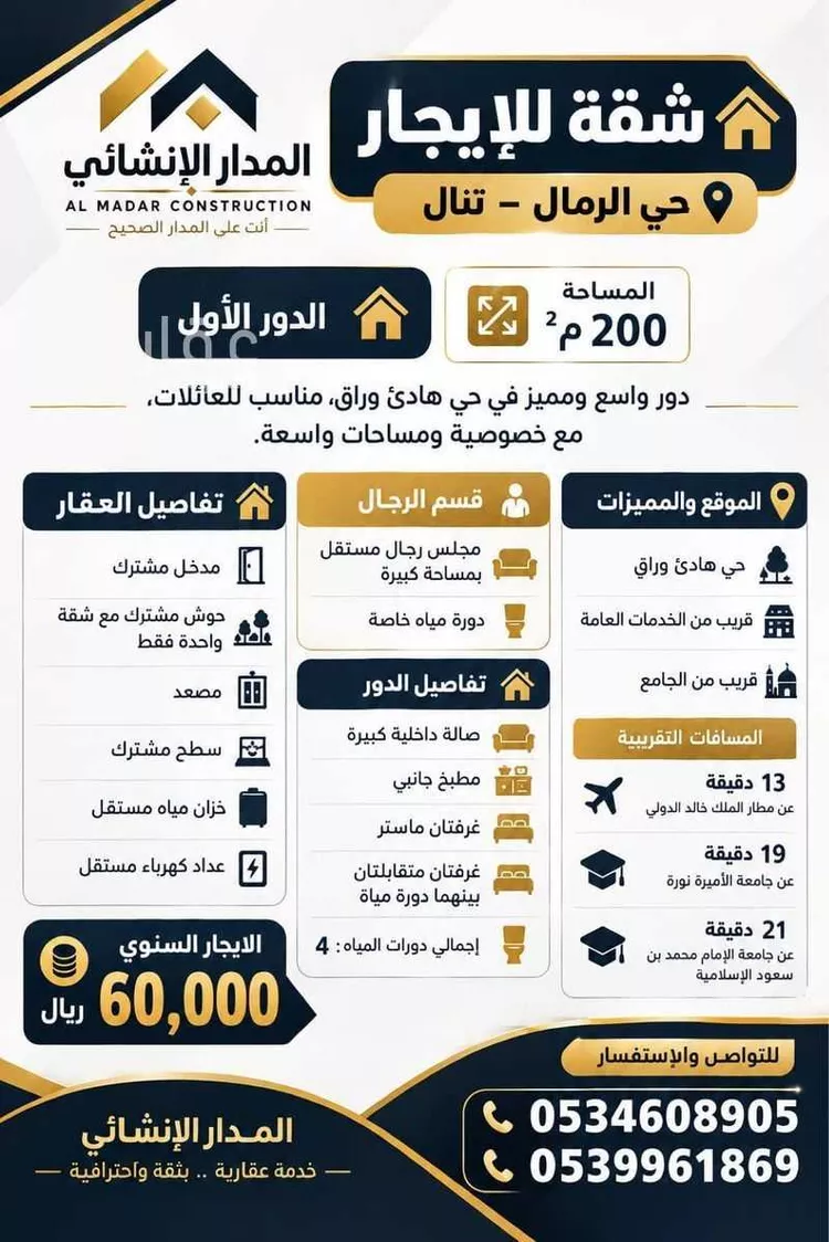 Apartment for Rent in Riyadh Ar Rimal