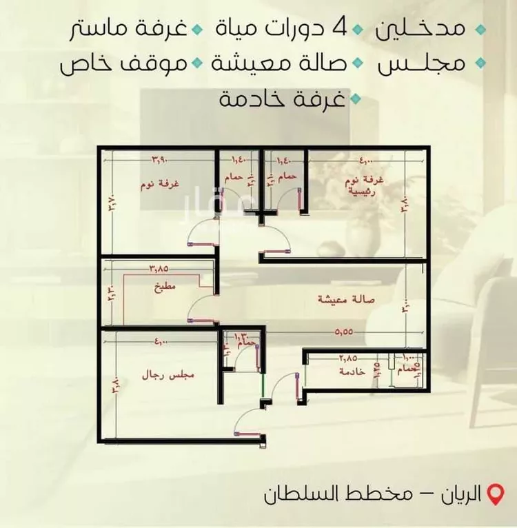 شقة للبيع في شارع يحيي بن ياقوت, حي الريان, مدينة جدة, منطقة مكة المكرمة
