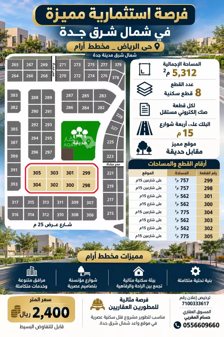 Land for Sale in Jeddah Al Riyadh