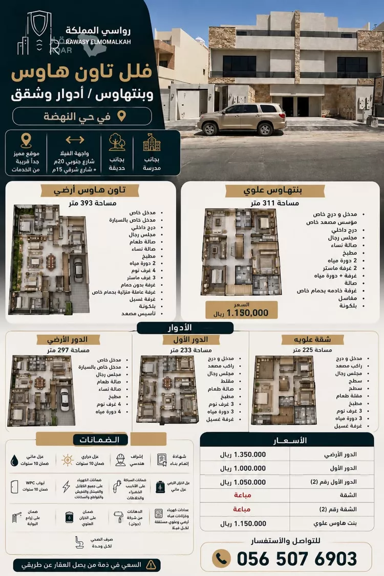 دور للبيع في شارع السلميه, حي النهضة, مدينة الرياض, منطقة الرياض