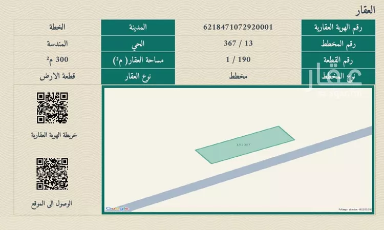 أرض للبيع في شارع شارع 25, حي المندسة الغربية, مدينة الخطة - المندسه الشرقيه, منطقة حائل صورة 3