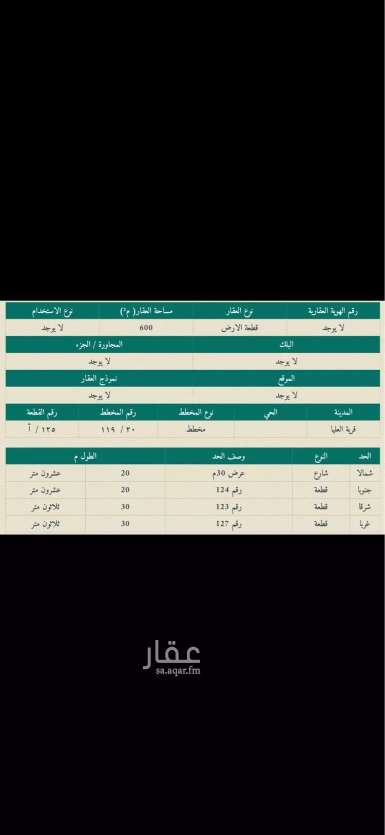 أرض للبيع في شارع الواحة 27, حي الواحة, مدينة قريه العليا, المنطقة الشرقية صورة 3