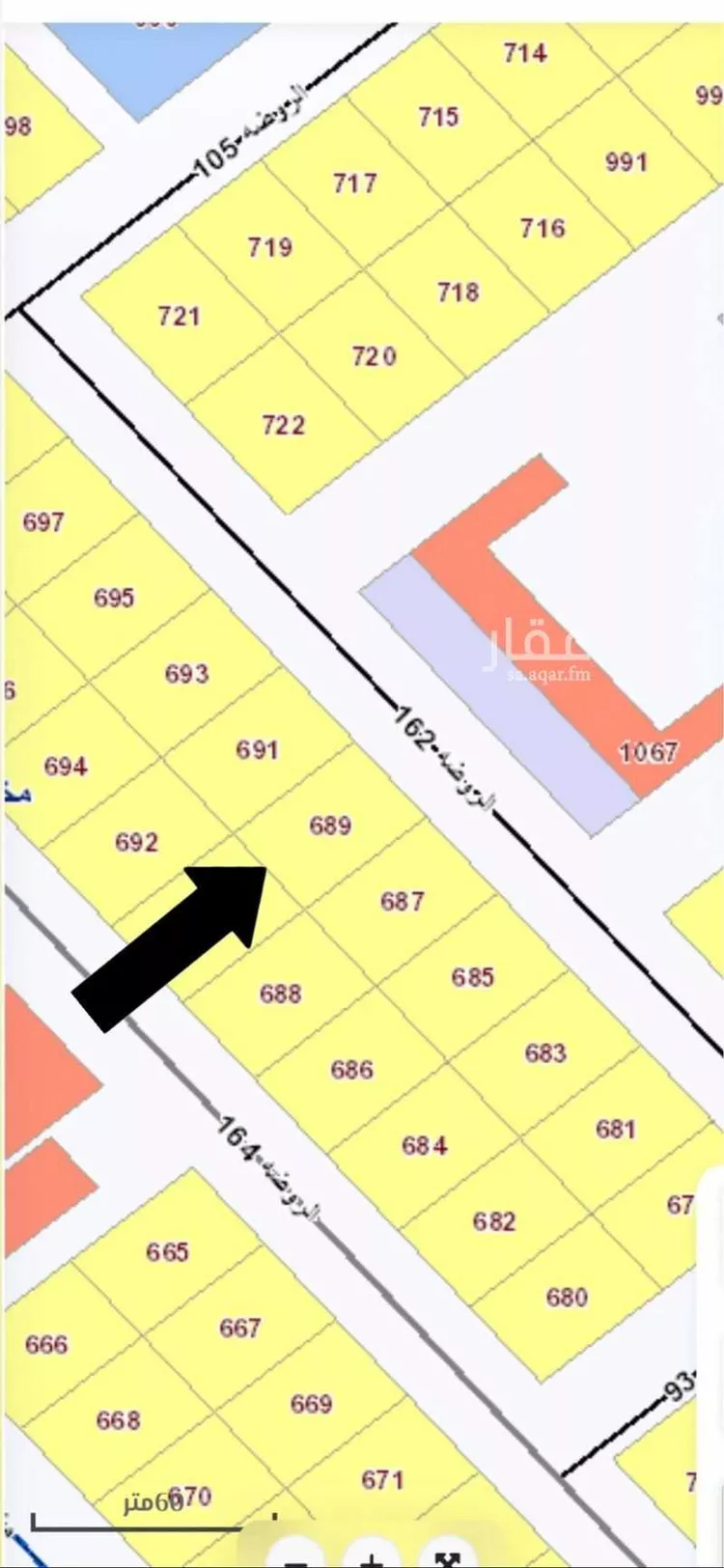أرض للبيع في شارع الروضه 162, حي الروضة, مدينة الغزالة - الروضه, منطقة حائل صورة 3