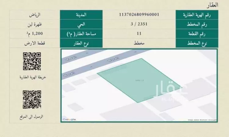 أرض للإيجار في شارع مصافي, حي ظهرة لبن, مدينة الرياض, منطقة الرياض صورة 4