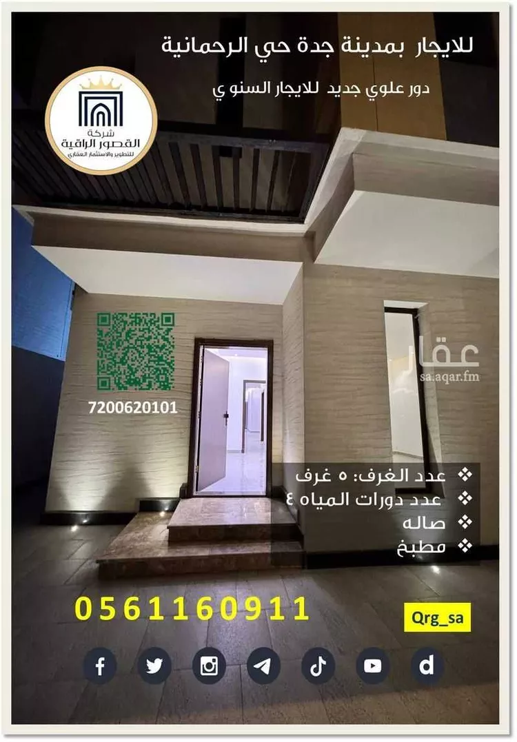 شقة للإيجار في شارع محمد السمعاني, حي الرحمانية, مدينة جدة, منطقة مكة المكرمة