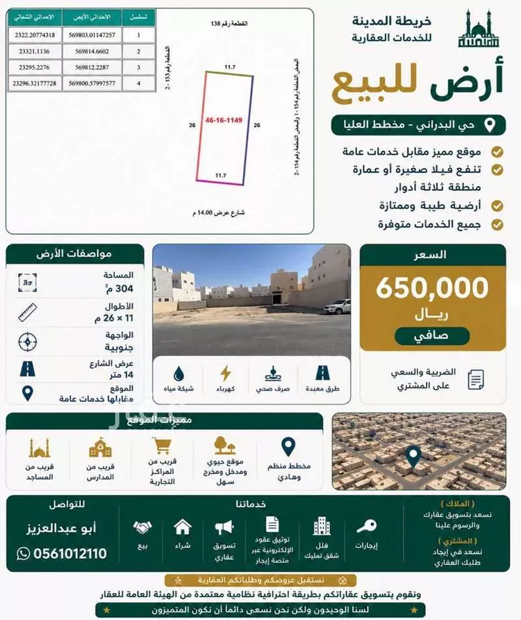 Land for Sale in Medina Ayn Al Khif