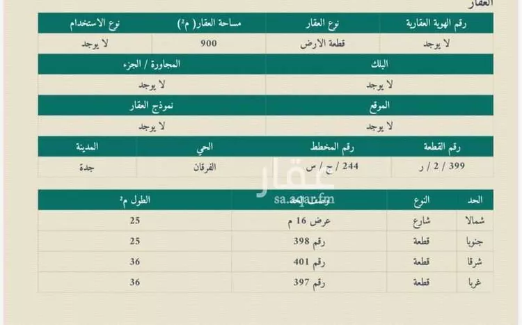 Land for Sale in Jeddah Al Riyadh صورة 2