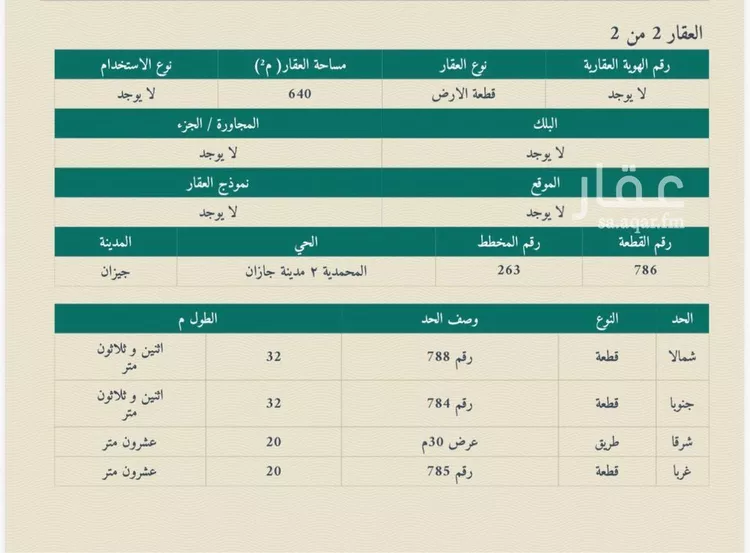 أرض للبيع في شارع طريق الملك فهد, حي المحمدية 2, مدينة جازان, منطقة جازان 12