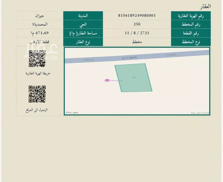 Land for Sale in Jazan Ash Shati