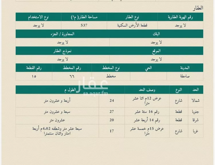 أرض للبيع في شارع الخطه, حي المكرمية, مدينة صامطة, منطقة جازان 11